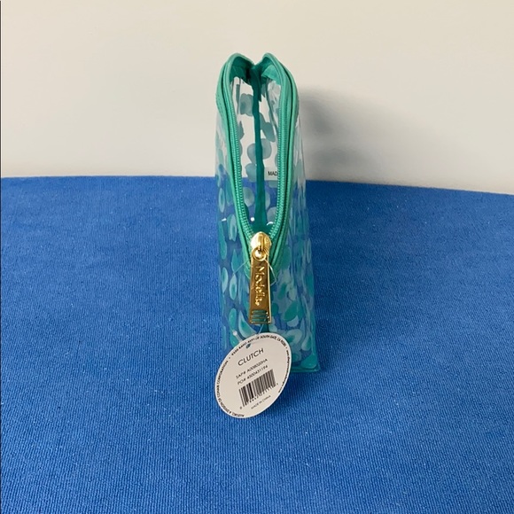 Transparent & Green Zippered Cosmetics Bag - Picture 2 of 5